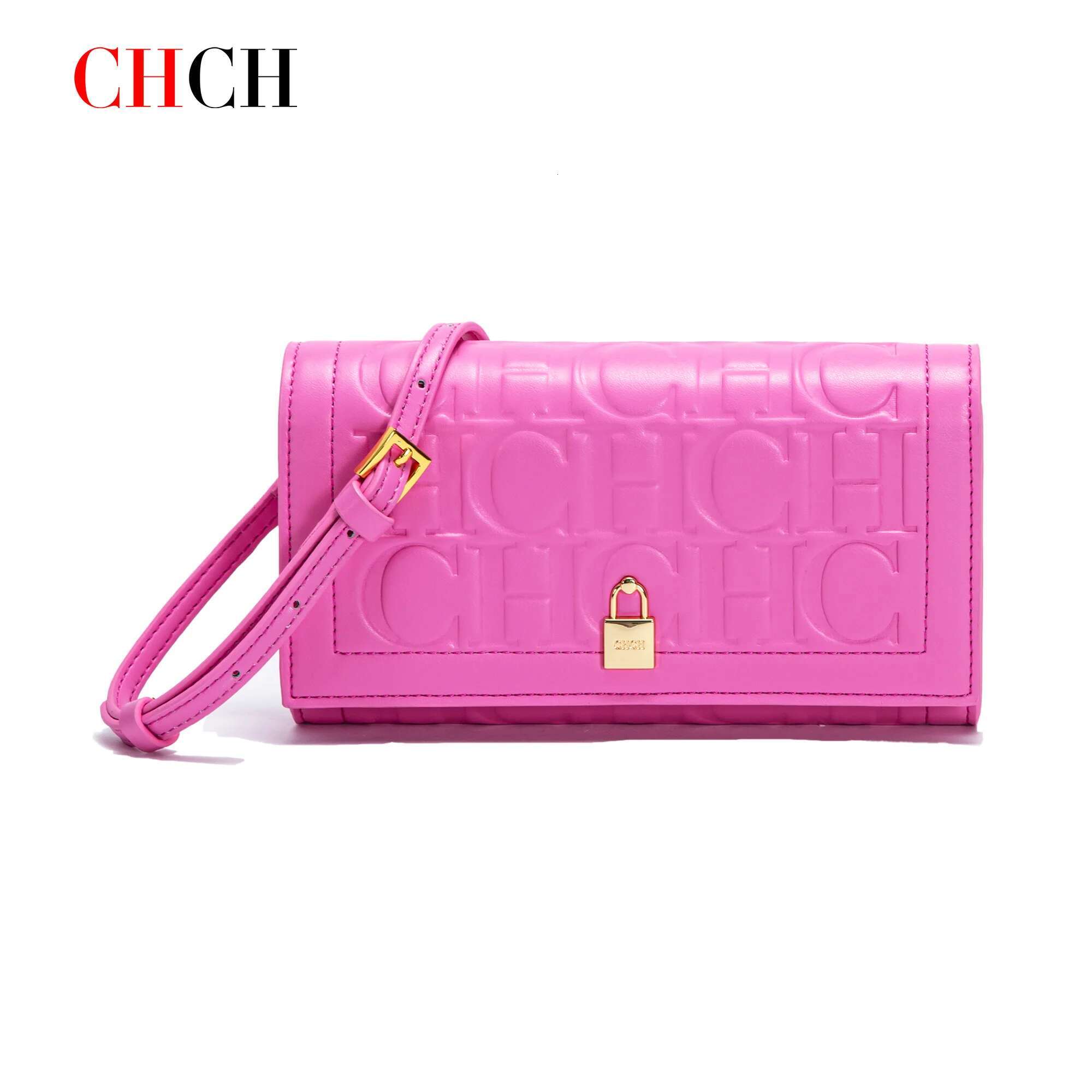 CHCH Women's Shoulder 2024 Brand New Flip Letter Emed Crossbody Bag