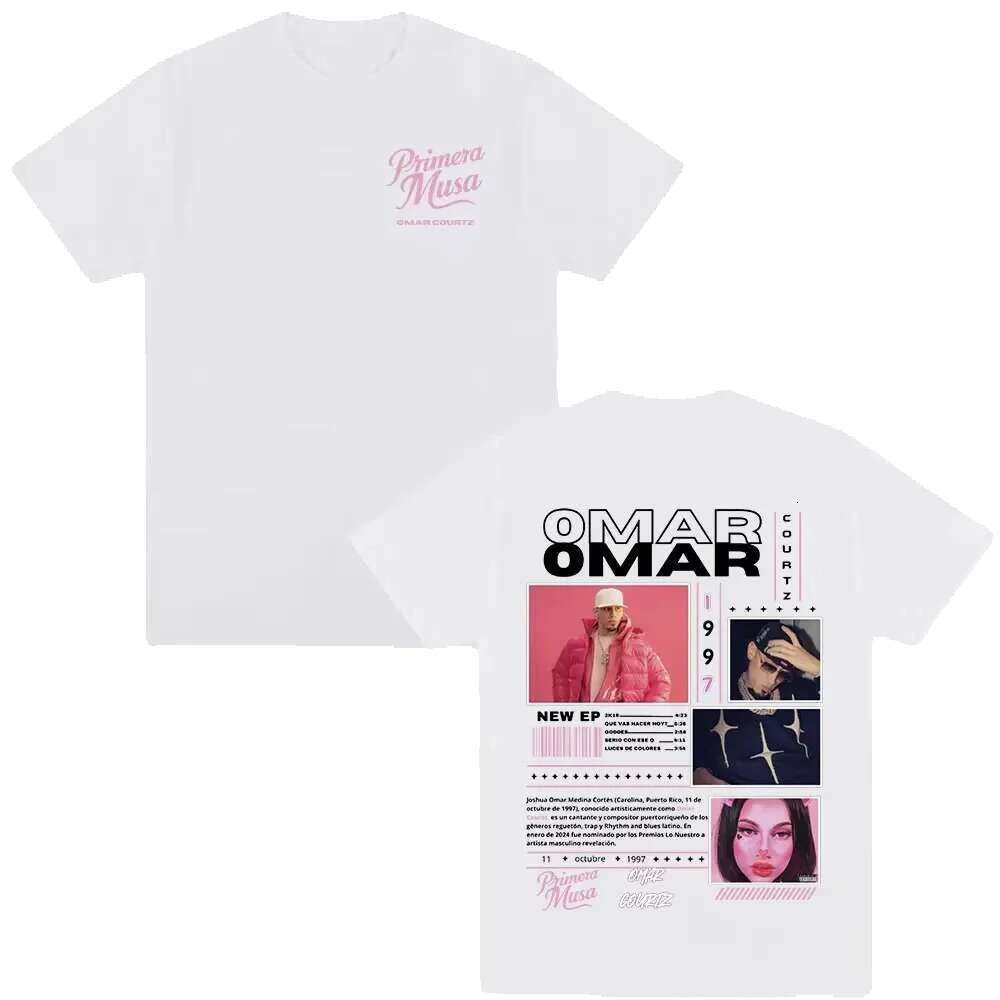 Omar Courtz Primera Musa Album Tour Merch Men's and Women's Clothing Hip Hop Fashion Casual Short Sleeve T-shirt