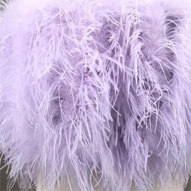 Skirts Natural Ostrich Feather Mini Skirt Elastic Waist For Women Multicolour Furry Costume Party Sexy Clothing Club Luxury