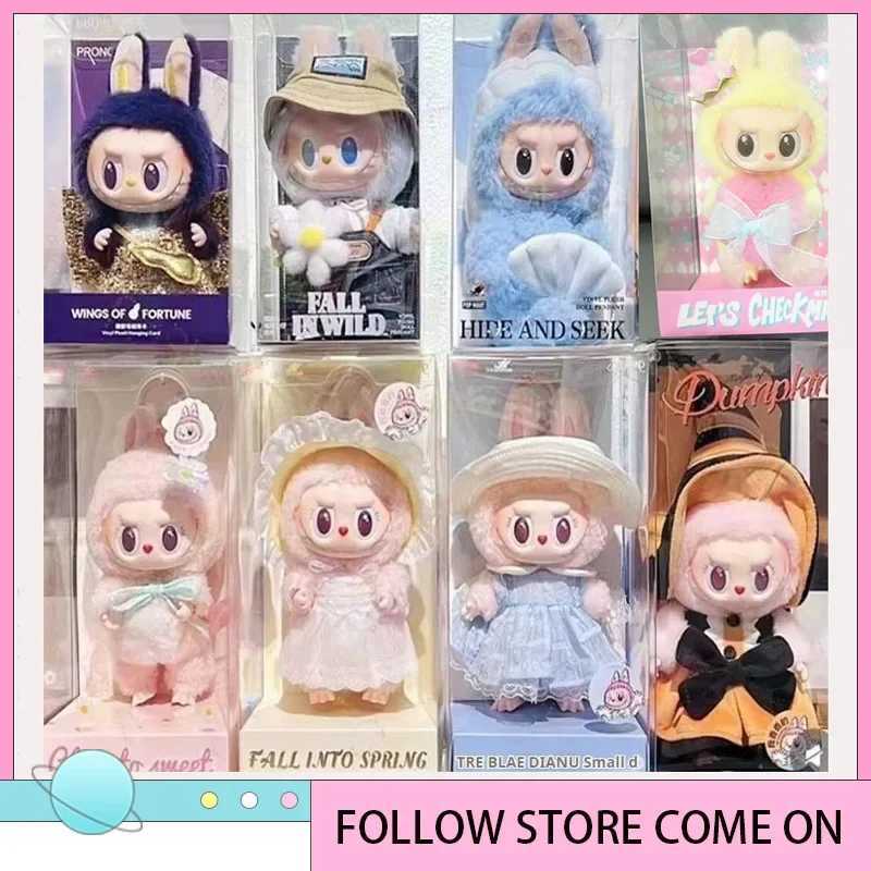 High quality inventory Labubu Skullpanda Mokoko Zimomo Halloween Labubu keychain dolls Christmas gift keychains Childrens toy replicasT250407