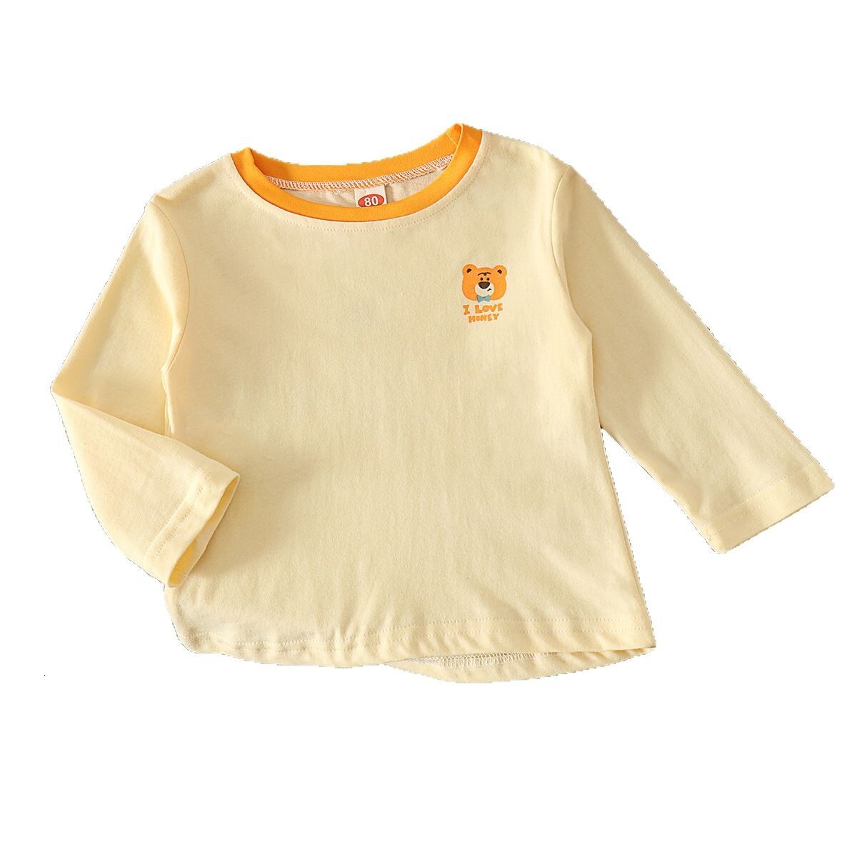 Ddmyshoesvip Spring New Children S Clothing Cute Cartoon Bear Long Sleeve T Shirt For Boys And Girls Cotton Inner Baby Base Shirt