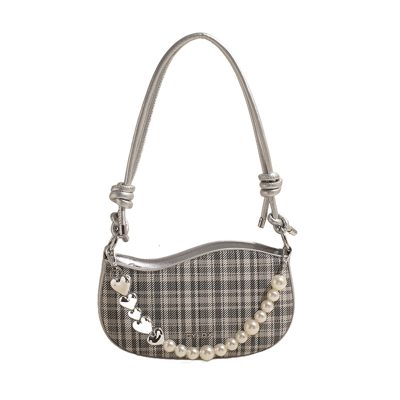 2025S Designer Women S Bag Fashionable Pearl Chain Armpit Bag New Niche Minimalist Handbag Stylish And Versatile Single Shoulder Crossbody Women S Bag