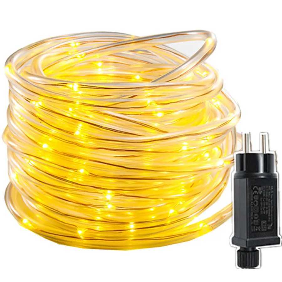 LED Rope Tube String Lights 10M 20M 30M Outdoor 8 Modes Christmas Fairy Lights Garland for DIY Party Wedding Garden Fence Decor W251107