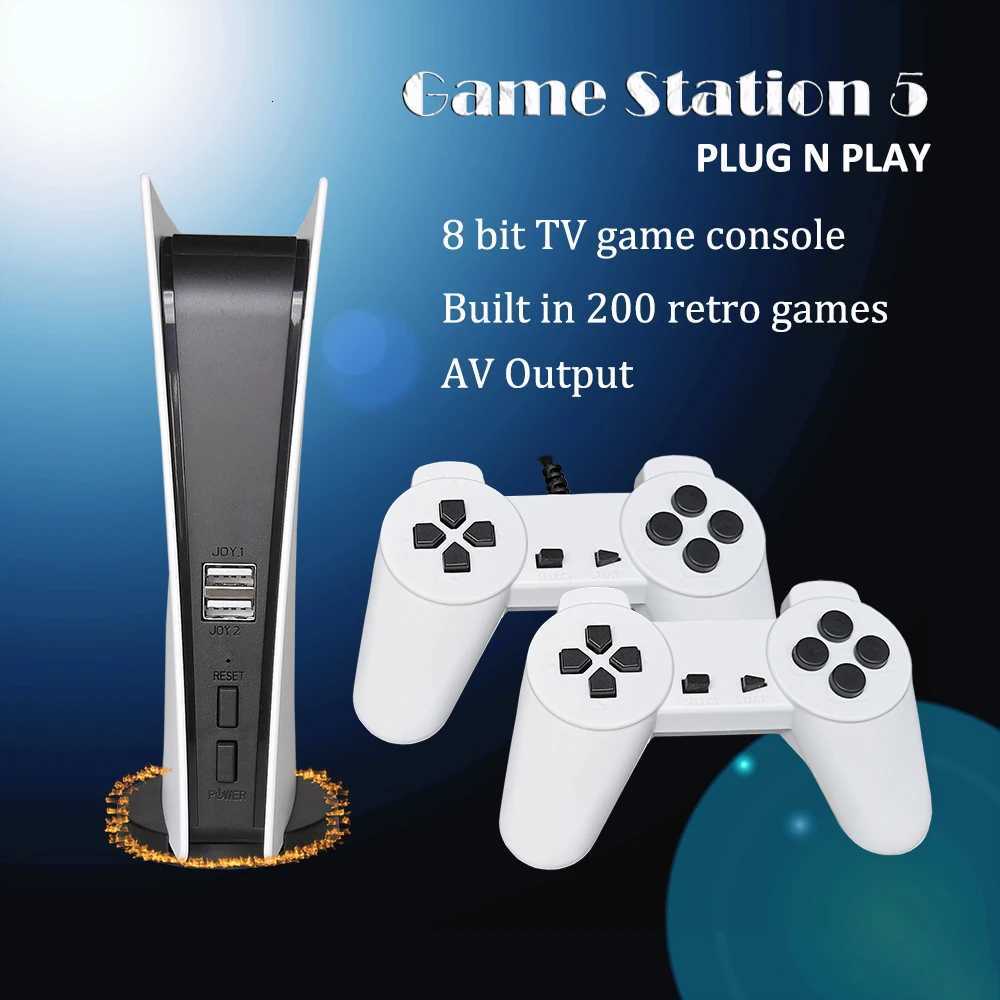 2022 Game Station 5 Video Game Console With 200 Classic Games 8 Bit GS5 TV Consola Retro USB Wired Handheld Game Player AV Out K251107