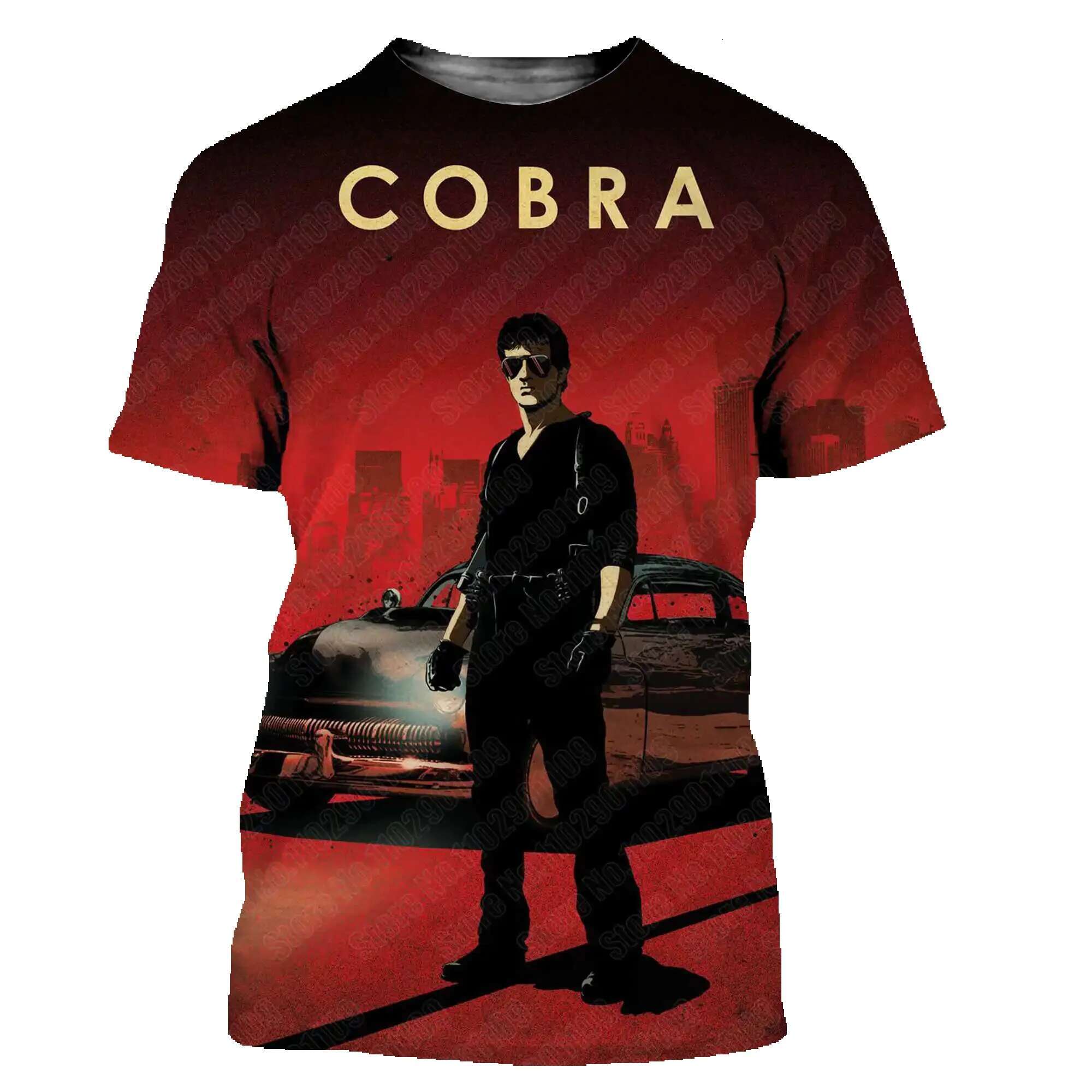 Cobra movie for men and women 3D printed Haruku style T-shirt street clothing summer top