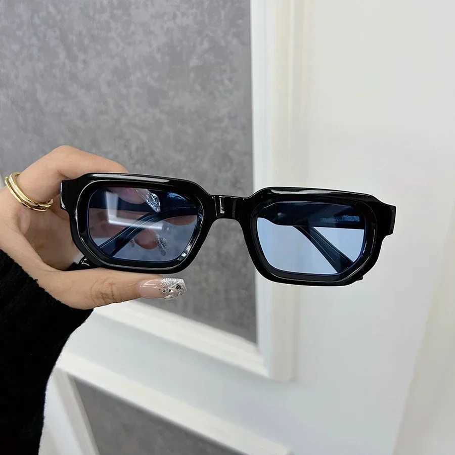 Luxurious Rectangle Sunglasses Women Men Fashion Brand Designer Casual Sun Glasses Female Male Plastic Outdoor EyewearC250411