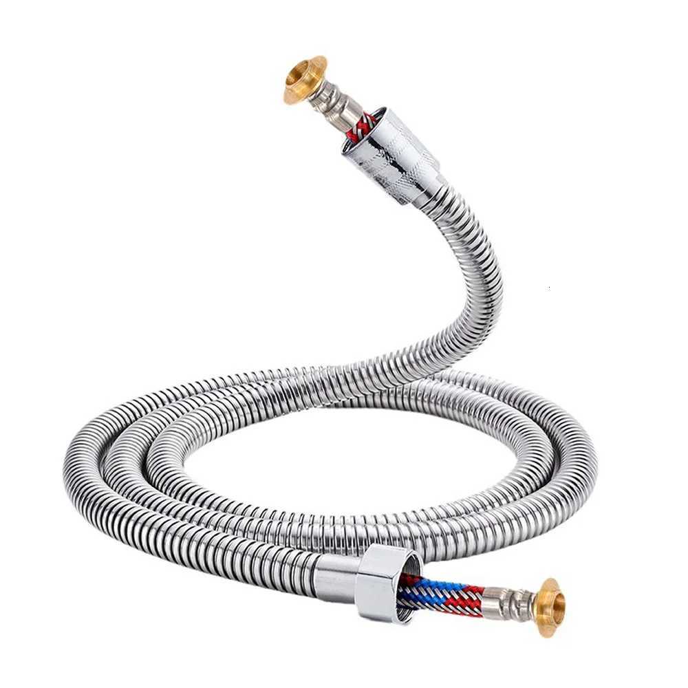 Bathro 15/2/ Stainless Steel ible Shower Hose Explosion-Proof Two-layer Inner Tube Large Flow Extension Plumbing Pipe Y251107
