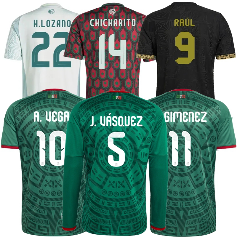 2024 2025 2026 Mexico football soccer jerseys national J.VASQUEZ A.VEGA G.OCHOA S.GIMENEZ RAUL H.LOZANO CHICHARITO K.ALVAREZ ALVARADO 24 25 26 men women kids shirts