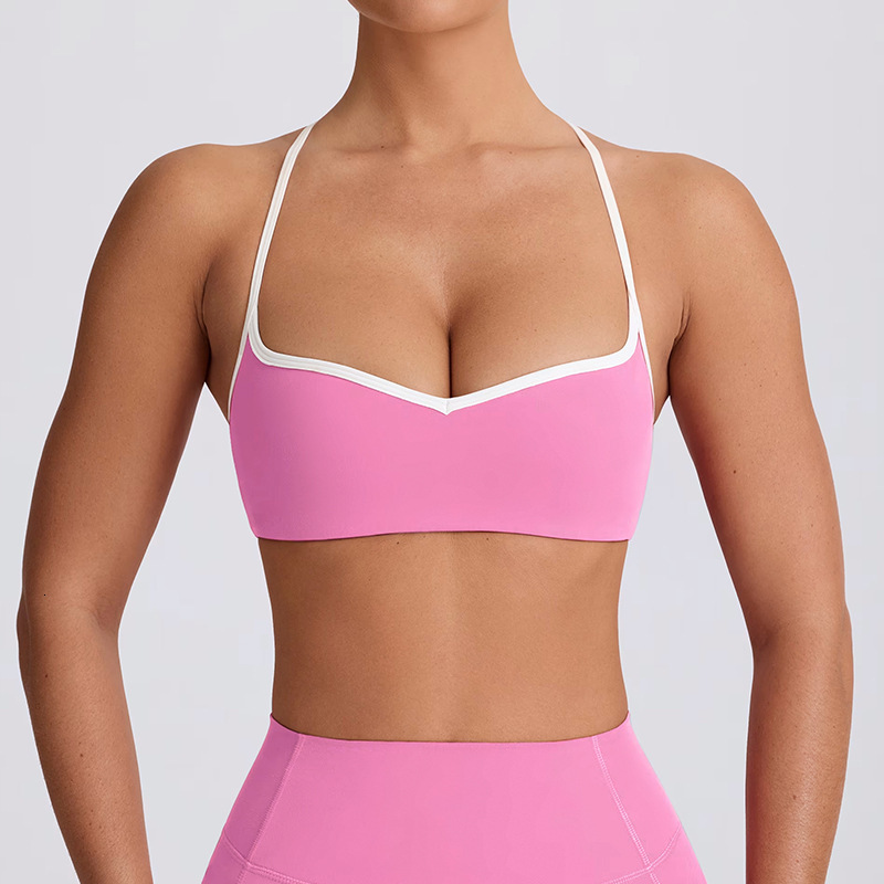 New Set With High Waist Hip Lifting Yoga Suit Women Slimming And Tight Fitting Suspender Beautiful Back Sports Bra For Women Shoulder Bags