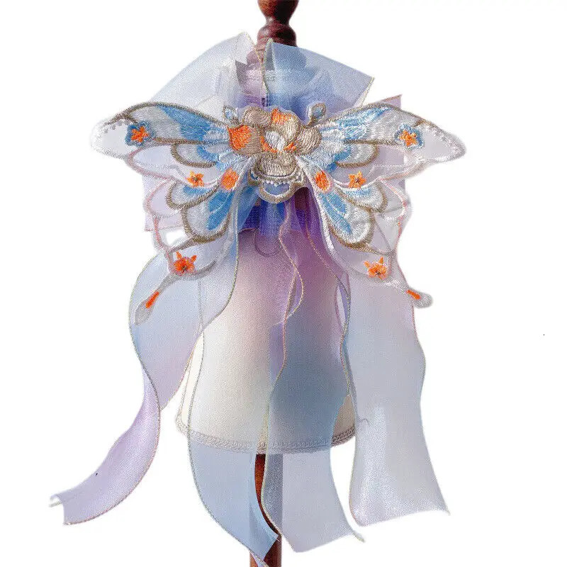 Embroidered Cat Dress Butterfly Gradient Mesh Skirt Pet Puppy Dog Chest Leash Princess Dress Pet Puppy Clothes 250402