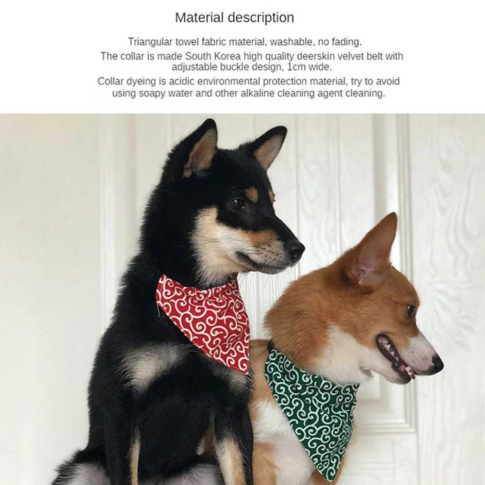 High Quality Pet Scar Summer Pet Beauty Dog Accessories Dog Supplies Practical Saliva Towels Shiba Inu Triangle Pet Scarf Fashion Pet T250407