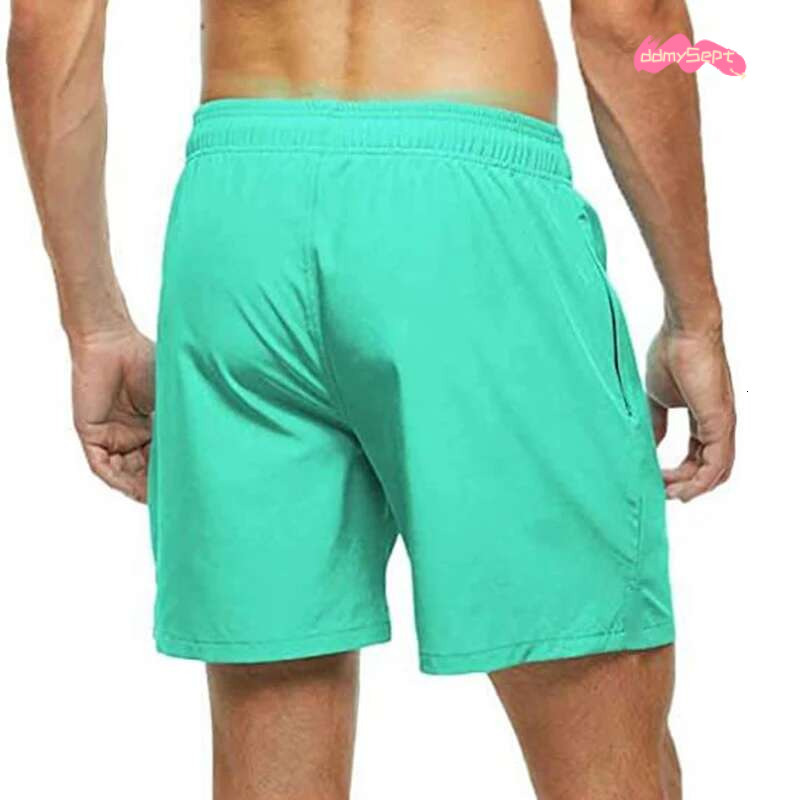 Men's Swim Trunks Summer Swimming Board Quick Dry Beach Shorts with Side Pockets and Mesh ing Swimwear Bathing Suit ddmySept