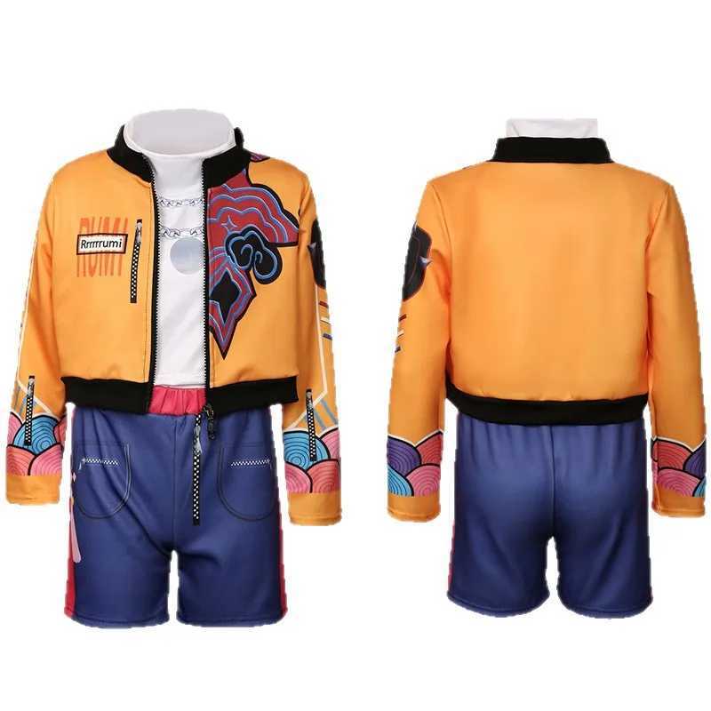 Halloween ChildrenS Witch Hunter Cosplay Outfit Set Rumi Zoe Mira Demon Hunter Group Costume European American Style Toy Gift K251107