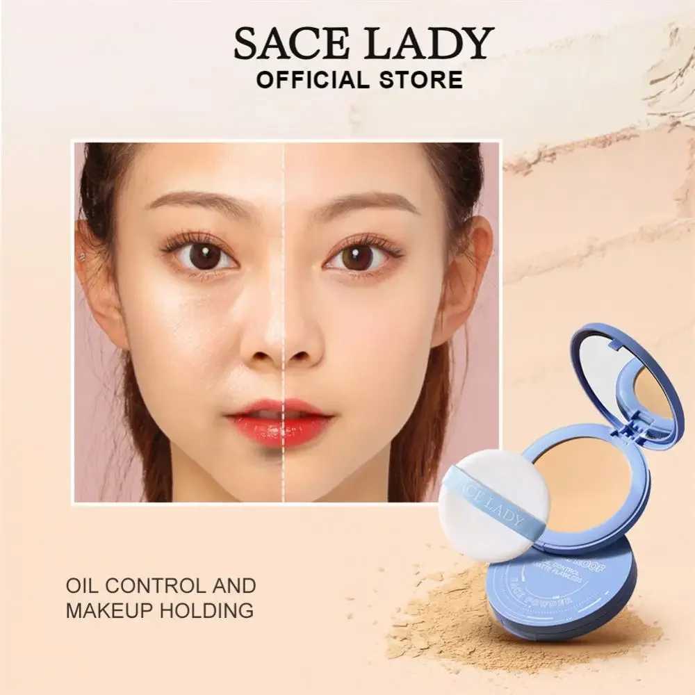 Full coverage pressure facial makeup powder natural long-lasting makeup powder soft mist facial makeup makeup set compact powderXJ250407