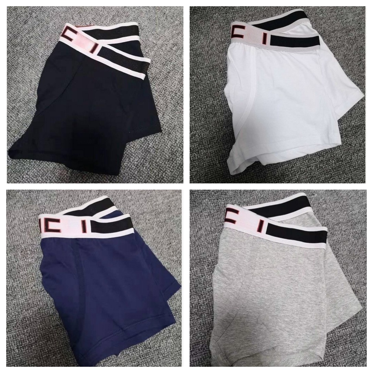 3PC Men's Underwear Designer Sexy Underpants Cotton Underwear Male Boxer Brief Brand Underpants Flat Cornered Shorts with Box or Dustbag 29ss