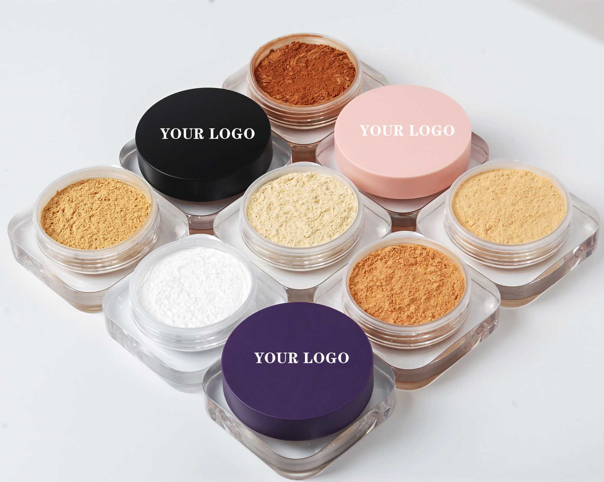Customized Loose Setting Powder Matte Oil Control Long term Loose Powder Self owned Brand Facial Makeup Waterproof Mineral 5pcsXJ250407