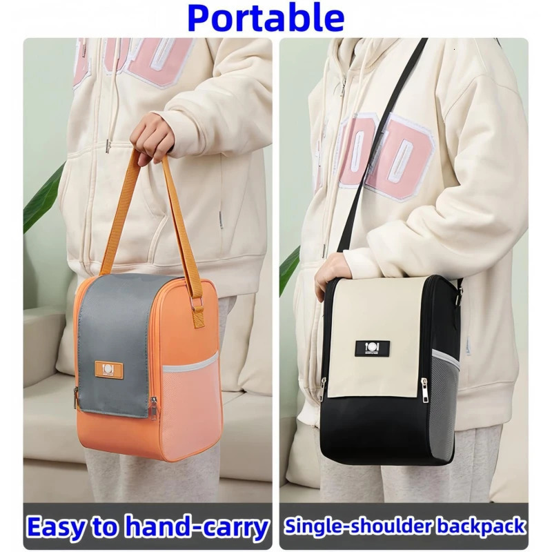 Insulated lunch bag bento aluminum foil shoulder rice ice pack portable picnic food storage 250401