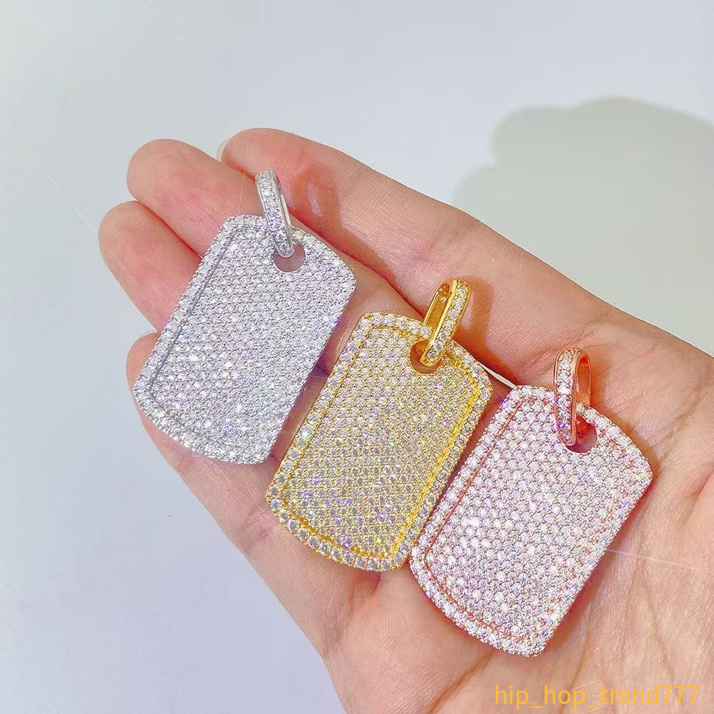 Fine Jewelry Necklaces Pass Diamond Tester VVS Moissanite Chain Pendant Sier Charm Pendant