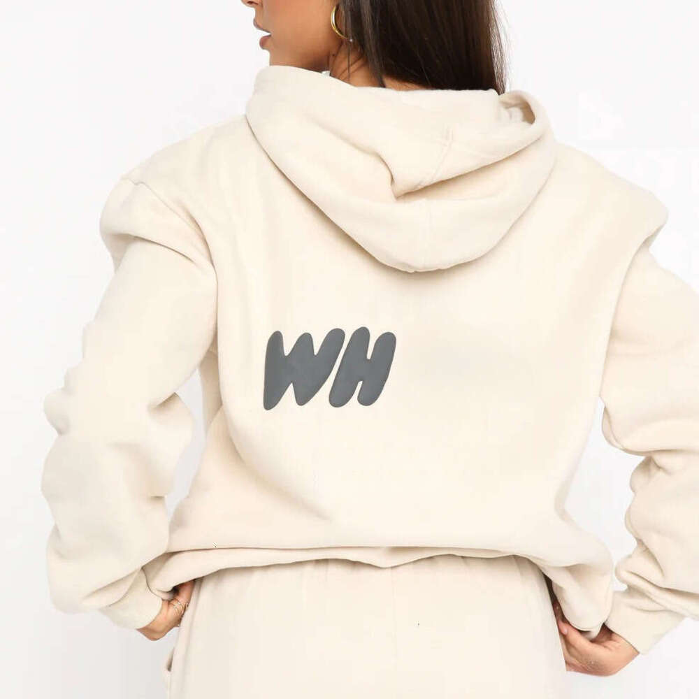 White Foxliness Tracksuit Designer Women Tracksuits Two Pieces Sets Sweatsuit Autumn Female Hoodies Hoody Pants With Sweatshirt Ladies Loosejumpers Woman D3e