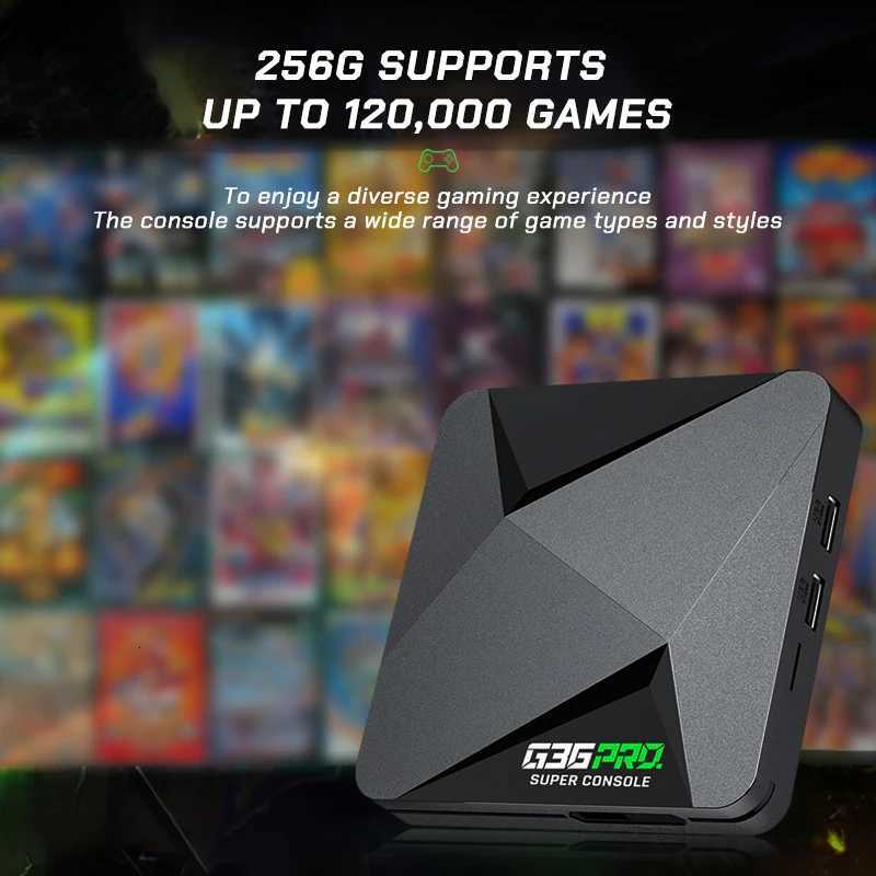 G36 Pro Retro Video Game Console super Game Box with 120000 Retro Video Games for GBA with Charging Gamepad Kids Gift K251107