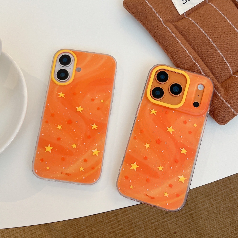 Rendered Star Cartoon Phone Case Compatible with iPhone 17Pro Max Simple Protection iPhone 16/15 Pro Personalized