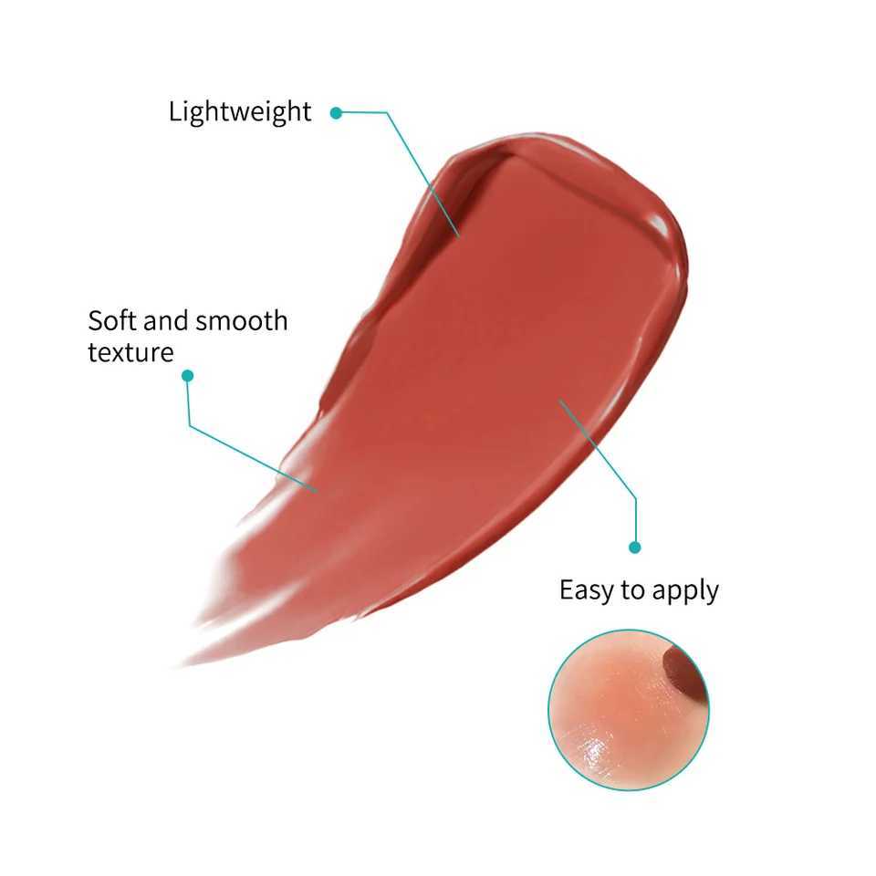 Solid Lip Tint Cute Moisturizing Mirror Red Brown Jelly lipstick Transparent Moisturizing lipstick Natural Nude Korean lipstick Cosmetics W250407