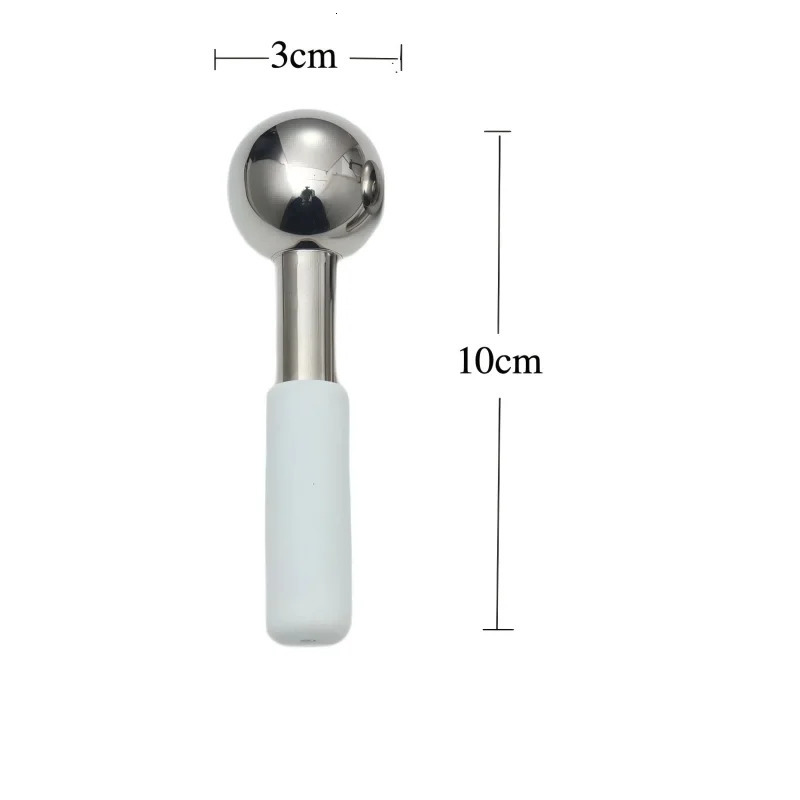 Mini 2pcs Ice Globes Stainless Steel Cryo Sticks for Face Eye Cold Roller Cooling Globe for Puffiness Wrinkle Dark Circle 250328
