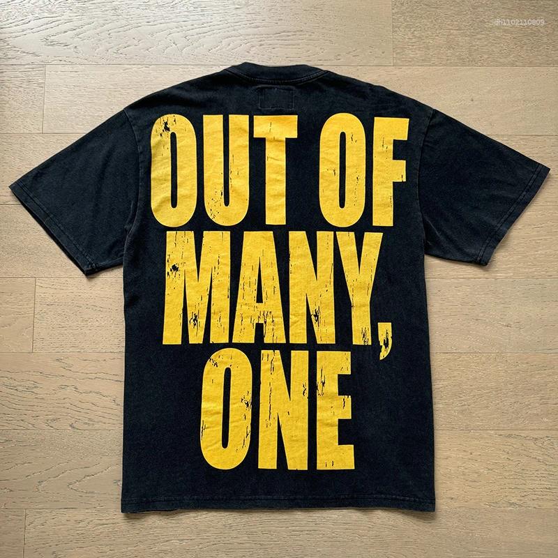 Men's T Shirts 2025 Summer Vintage T-shirt Men Women Hip Hop Loose Black Top Godspeed Short Sleeve Tees