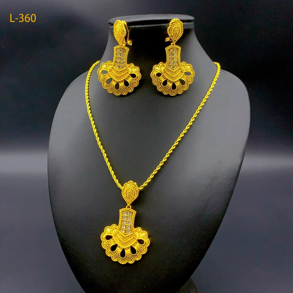 est Big Leaf Pendant Sets Brazilian Jewelry for Women Bridal Party FHK17876 241107