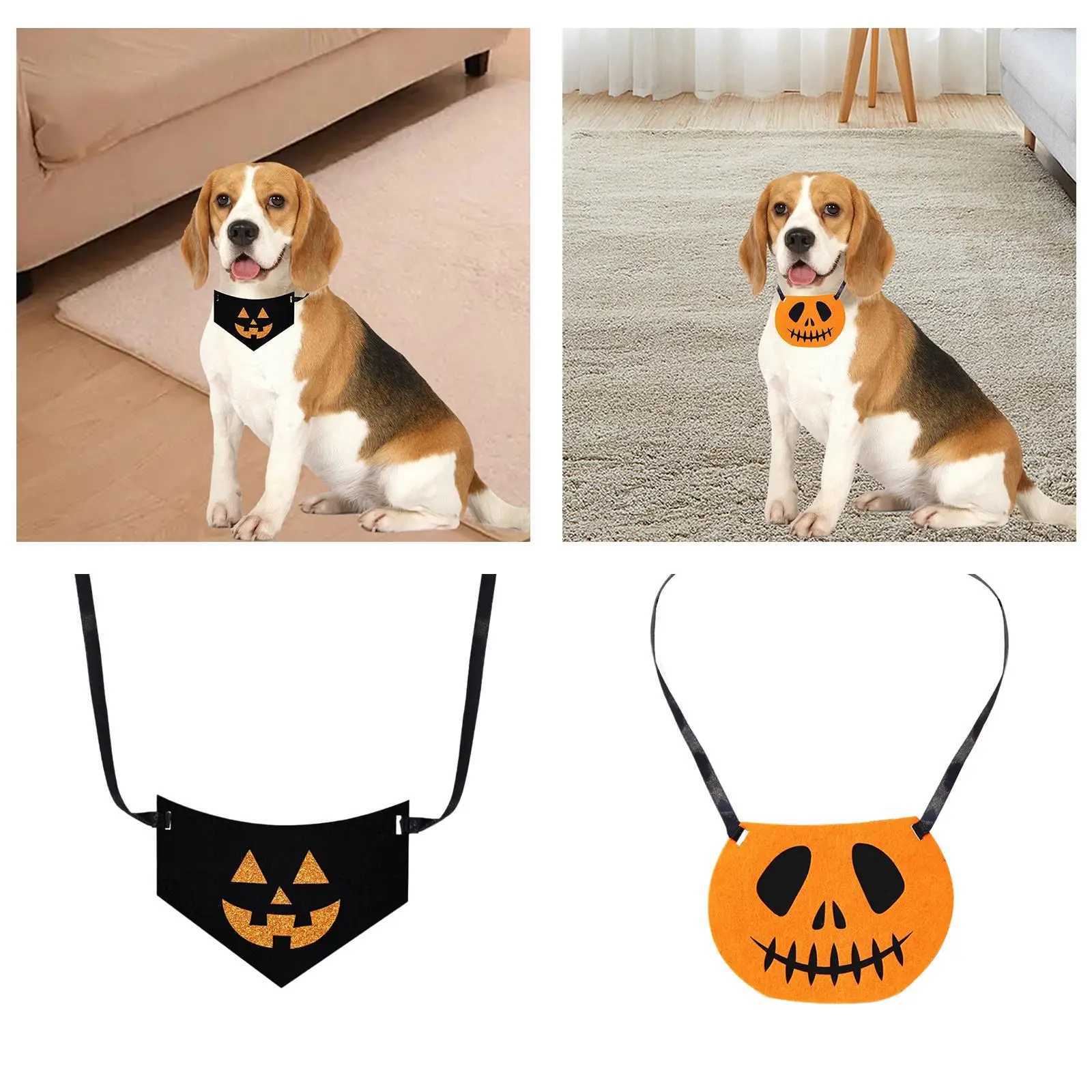 High Quality Halloween dog bandage decoration tie pet bib lightweight for holidays T250407