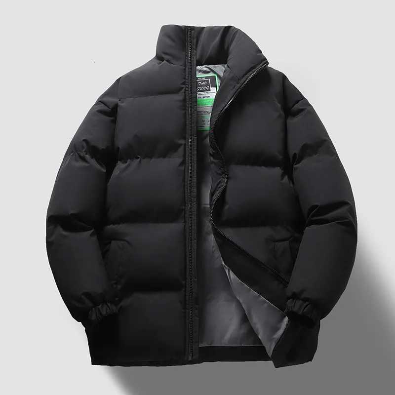 New Winter Mens Thickened Jacket Hot Fashion Cotton Padded Coat Casual Sports Outdoor Windproof Parka Coat Cold WeatherT251107