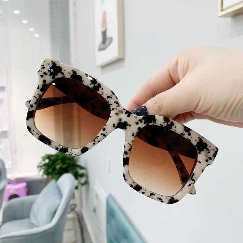 Oversized Square Sunglasses Woman Retro Black Driving Shades Eyewear Female Vintage Brand Designer Mirror Sun Glasses OculosC250411