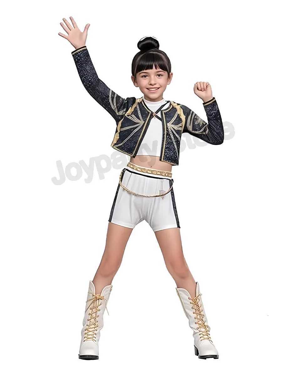 2025 NEW Kpop Demon Hunter Anime Movie Kids Cosplay Rumi Zoey Mira 3D Print Costume Suit Clothes KPop Rumi Zoey Cosplay Outfit W251107