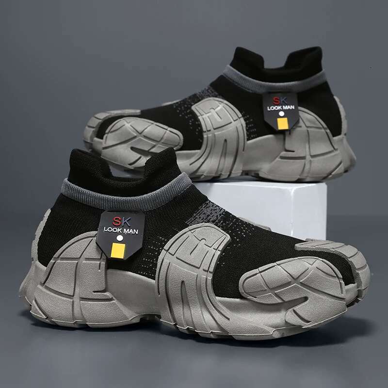 Fashion Sports Lightweight Casual Male Mesh Breathable Comfortable Sneakers Men Platform Non-slip Running Shoes