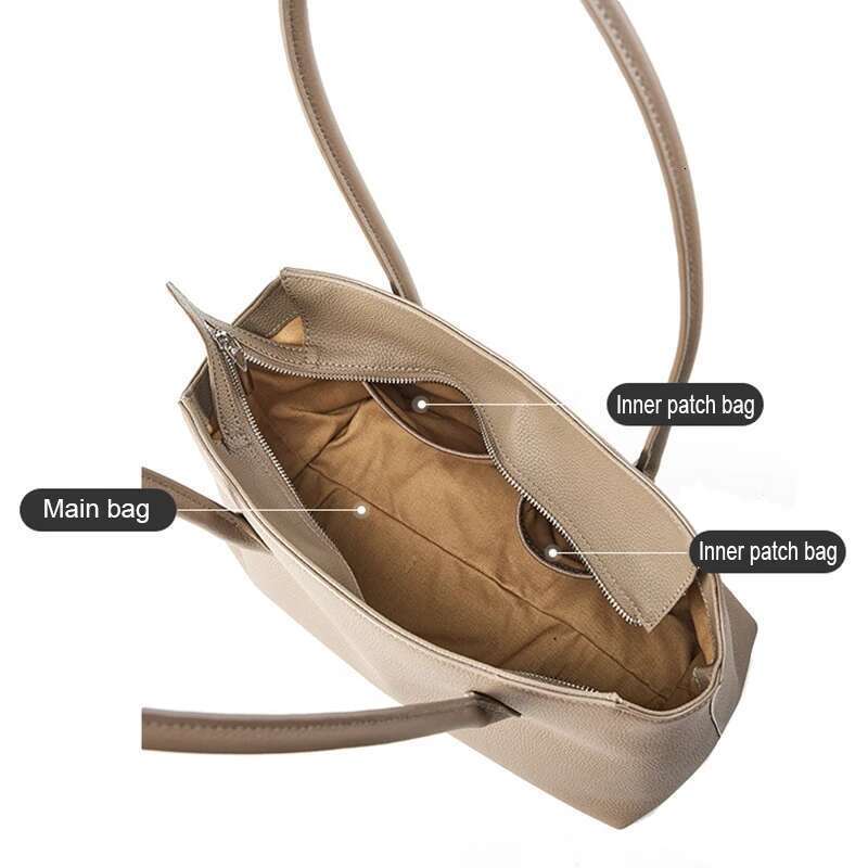 Autumn New Genuine Leather Women Tote Lady Fashion Commuter Armpit Bag Female Large Capacity Single Shoulder Handbag