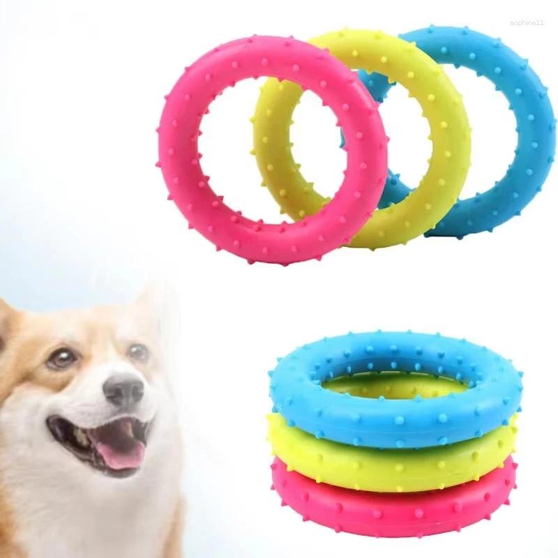 Update 1Pcs Anti Bite Training Ring Puller Diameter 8Cm Dog Toy High Quality Chewing Thorn Pet