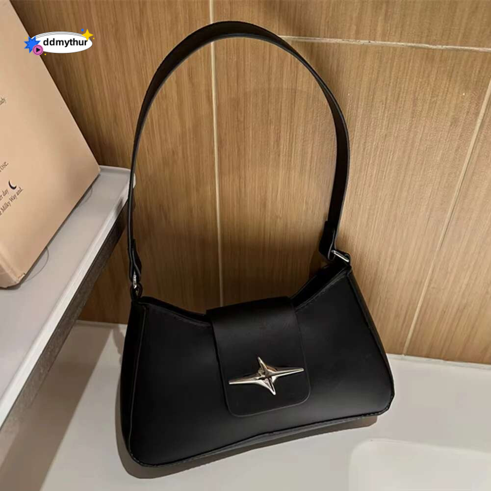 2025 Classic Y2K Small Purse Brand Female Handbags Vintage PU Leather Shoulder Bags for Women Daily Ladies Underarm Bag ddmythur