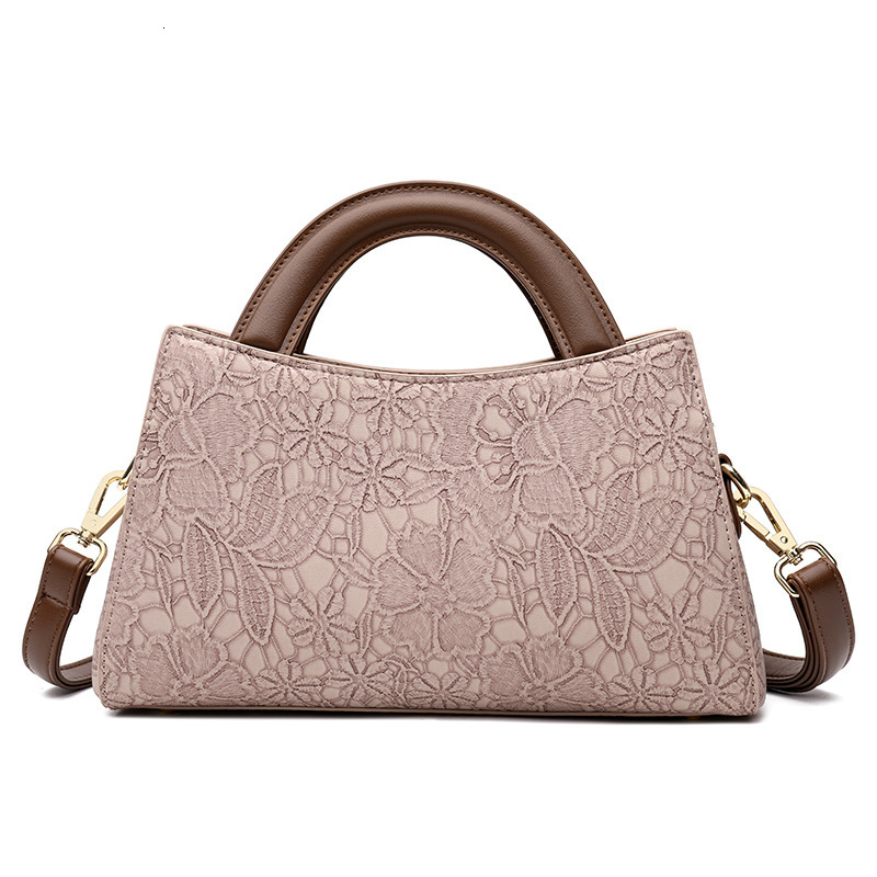 2025 New Handbag Women's Chinese Style Design Bag Niche PU Leather Crossbody Shoulder Bag