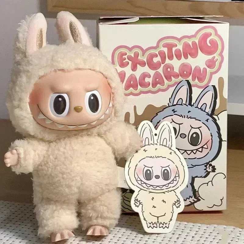 Blind Box Labubu Heartbeat Macaron Enamel The Monsters Face Pvc Figurine Tabletop Ornament Kawaii Doll Kid Birthday GiftT250507