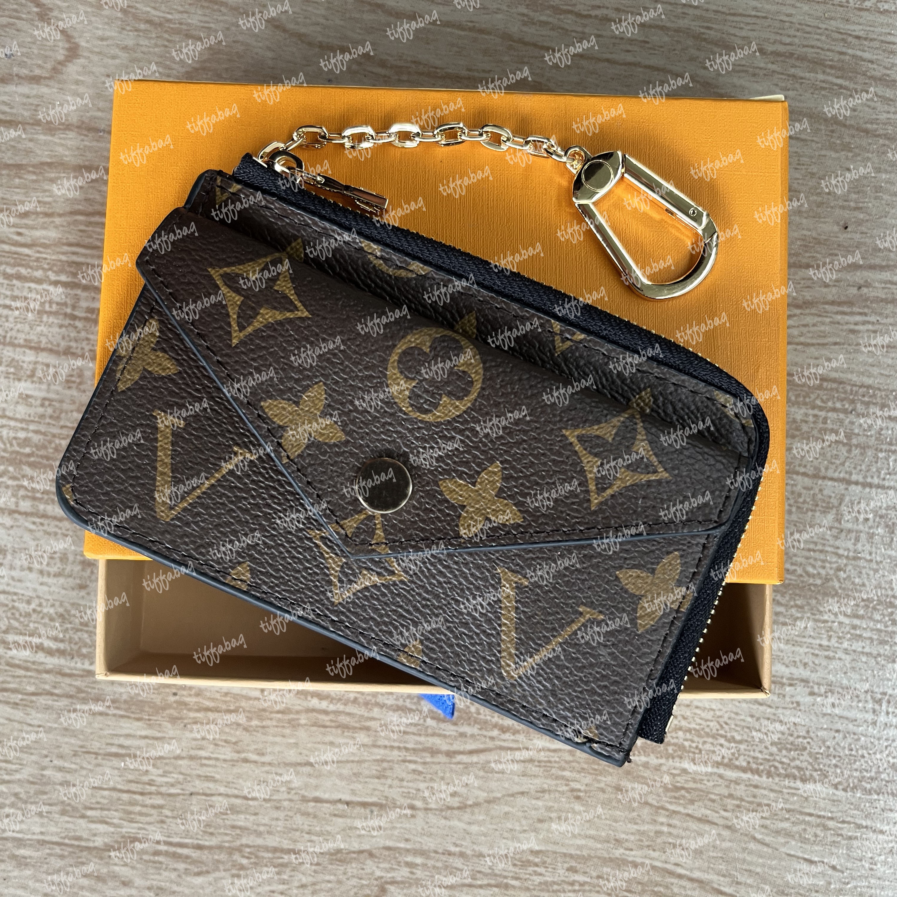 Designer Wallet Womens Mini Zippy Organizer Bag Credit Card Holder Coin Purse Key Pouch Purses Keychain Bags Clutch with Box M62369 5AAA