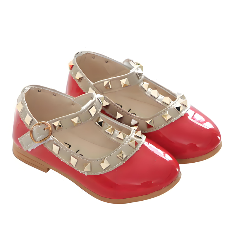 The Price Of Girls Sandals Leather Shoes For Children Rivets Shoes Leisure Hot Girls Princesses Dancing Shoes