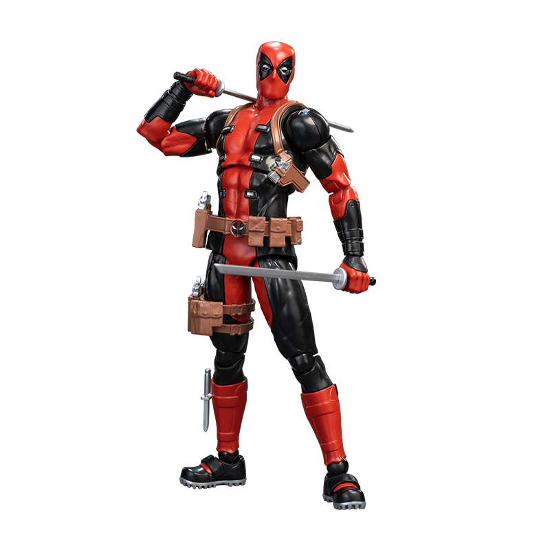 Fondjoy Marvel Deadpool 1/12 Assembled Action Figure - Movie Collectible PVC Model Kit with Weapons, Boys Birthday Gifts Wholesale Bulk Stock
