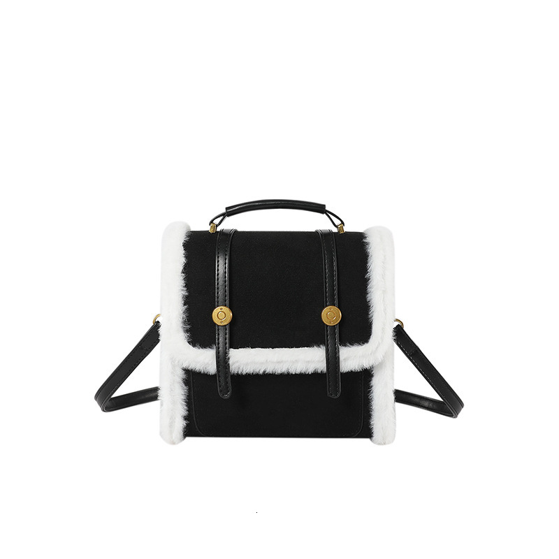 2025S Designer Women S Bag Hairy Bag Women Autumn And Winter New Item For Girls Single Shoulder Women S Bag Commuting Plush Crossbody Backpack