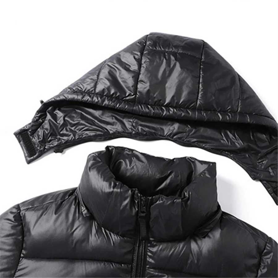 Men Luxury Thick Cotton Parka Hooded Outerwear Windproof Warm Jackets 2025 New Winter Padded Coat Mens Clothing Casual HoodiesT251107