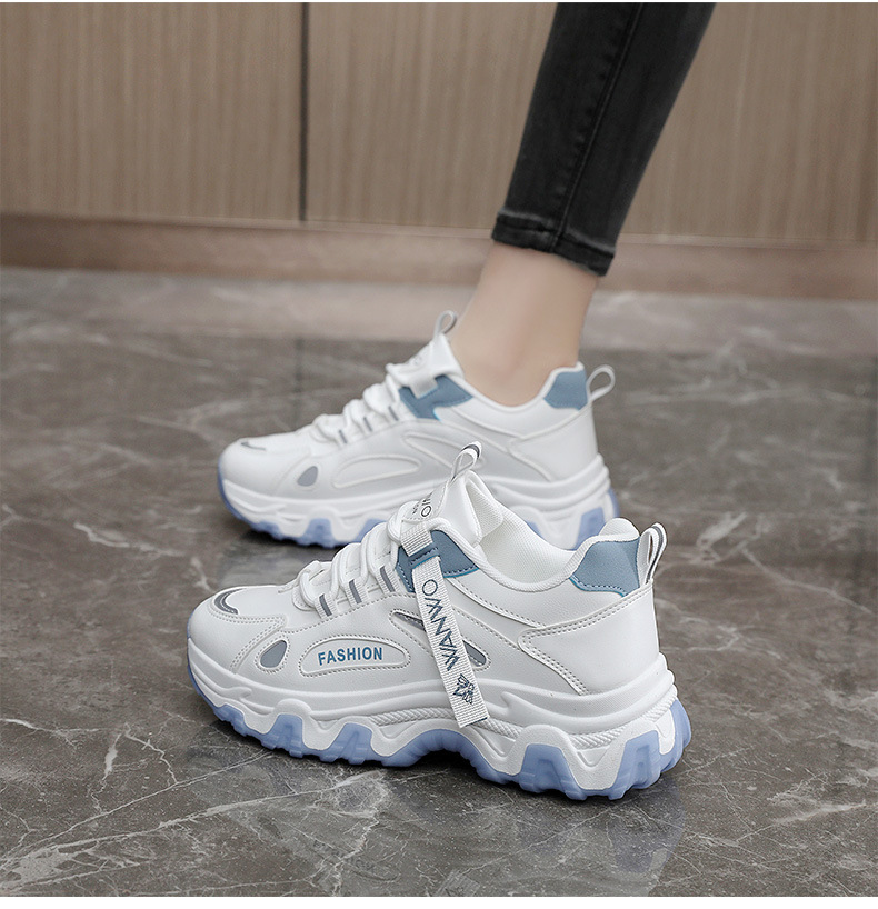 New Casual shoes women Dad Shoes fashion comfortable thick soled shoes breathable trendy sports shoes daily outdoor