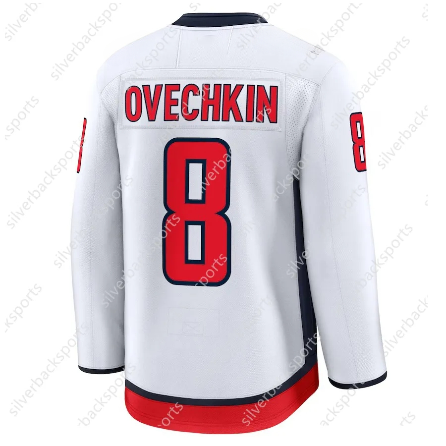 8 Ovechkin 2025 Cherry Blossom Hockey Jersey Dubois Oshie Wilsons Carlson McMichael Backstrom Custom Stitched Top