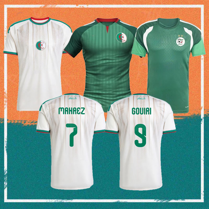 2026 Algeria MAHREZ Soccer Jersey 2025 2026 Home Gouiri Amoura Hadj Moussa Boudaoui Shirt ATAL BENSEBAINI BENNACER ABEID football Uniform