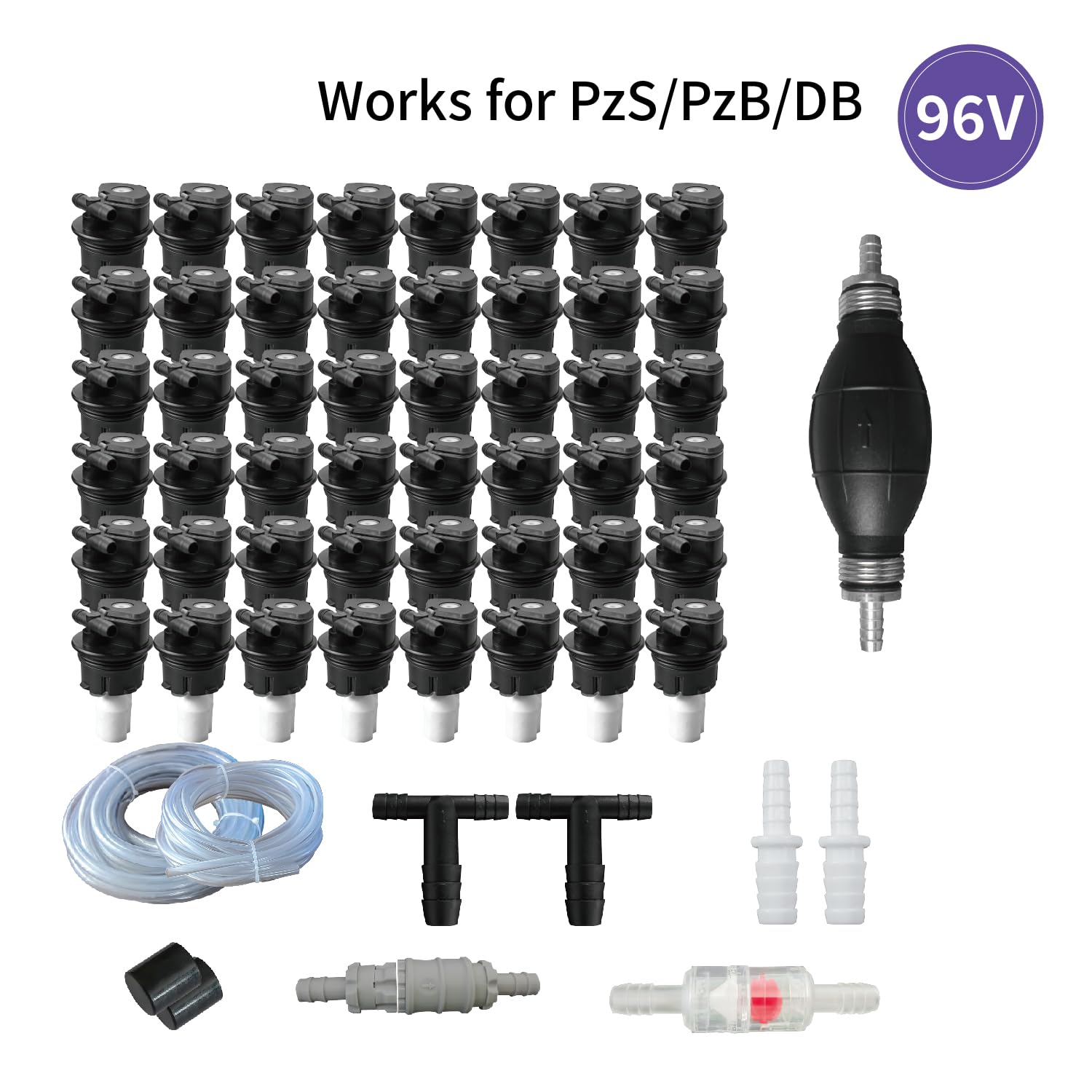 96V Battery Watering System - Forklift Battery Watering System 96V- Golfcart Battery Watering Filler