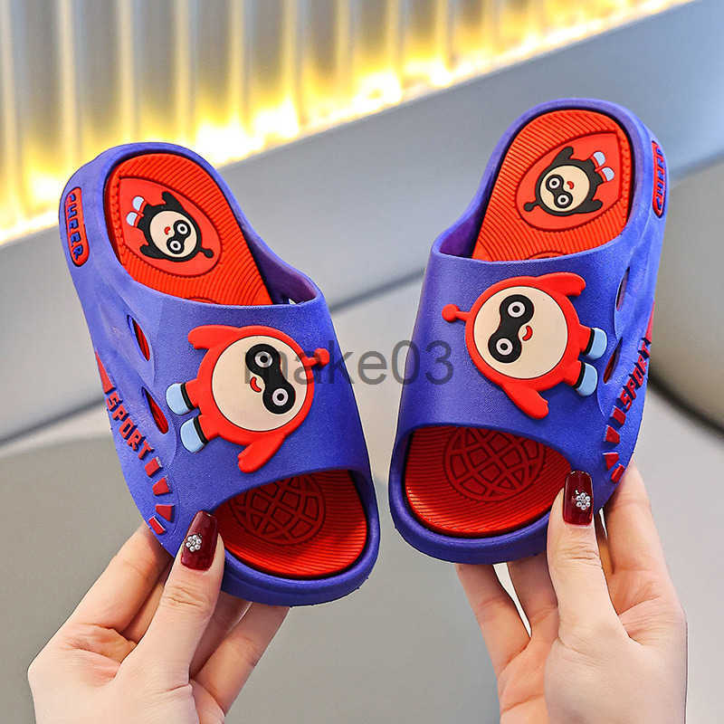 Childrens sandals parent-child new style for men and women summer cartoon soft bottom anti slip home shower outdoor bathroom J250403