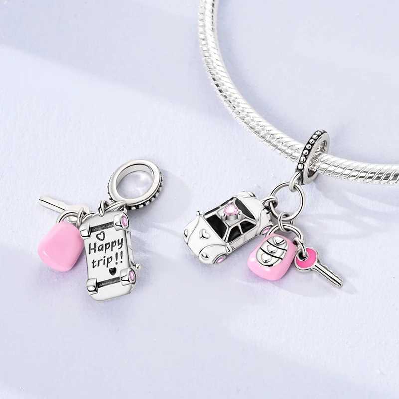 925 Sterling Silver Car Jeep Motorcycle Charms Beads Pendant Jewelry Fit Original 925 Bracelet For Women DIY GiftXJ251107
